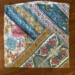 Anthropologie Block Printed Euro Shams Set of 2